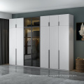 Glass door panel wardrobe